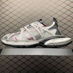 Balenciaga 3XL Extreme Laces Lace-up Retro Dad Shoes White and Red Sports Mesh Upper Shoes
